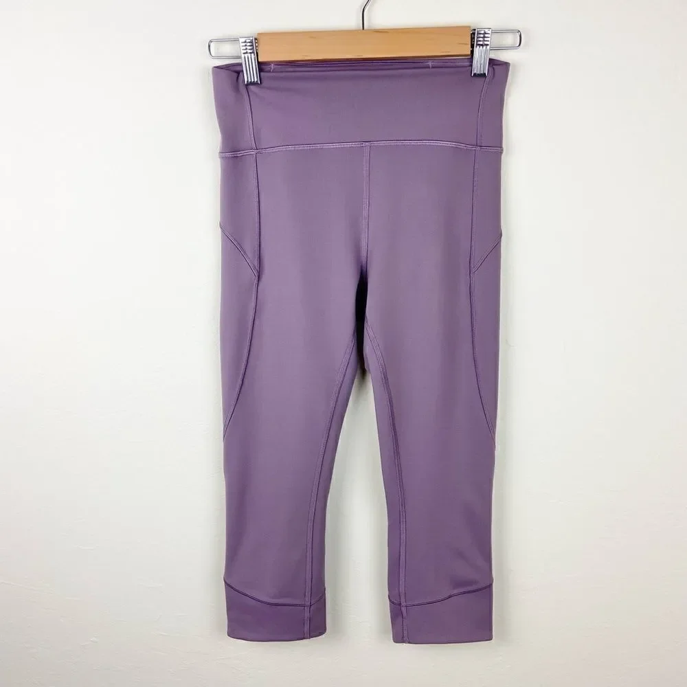 Lululemon In the Movement Crop Leggings - Smoked Mulberry